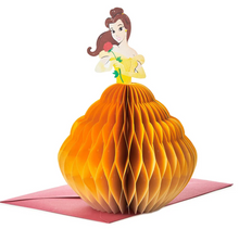 Load image into Gallery viewer, Hallmark Paper Wonder Disney Belle Honeycomb Card