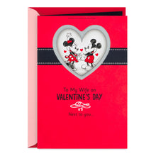 Load image into Gallery viewer, Disney Mickey and Minnie Valentine’s Day Card for Wife With Magnet