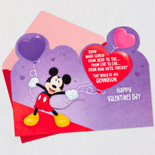 Load image into Gallery viewer, Disney Mickey Mouse So Loved Valentine's Day Card for Grandson
