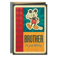 Load image into Gallery viewer, Disney Mickey Mouse Another Year Better Birthday Card for Brother