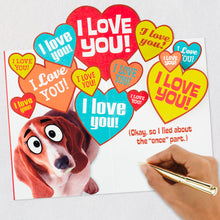 Load image into Gallery viewer, Listen Carefully, Dad Funny Pop-Up Valentine's Day Card