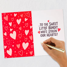 Load image into Gallery viewer, Raccoon First Valentine's Day Card for Grandson