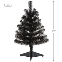Load image into Gallery viewer, Miniature Keepsake Ornament Black Christmas Tree, 18"