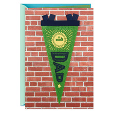 Load image into Gallery viewer, #1 Dad Felt Pennant Birthday Card