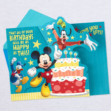 Load image into Gallery viewer, Disney Mickey Mouse Big Wish Pop Up Birthday Card for Grandson