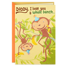 Load image into Gallery viewer, Monkeys on a Tree Birthday Card for Daddy