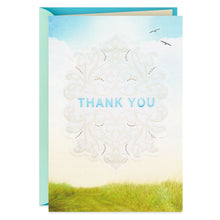Load image into Gallery viewer, Elegant Embroidered Vellum Thank You Card