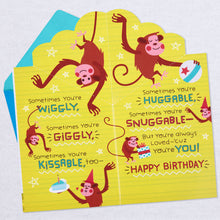 Load image into Gallery viewer, Huggable Snuggable Pop Up Birthday Card for Grandson