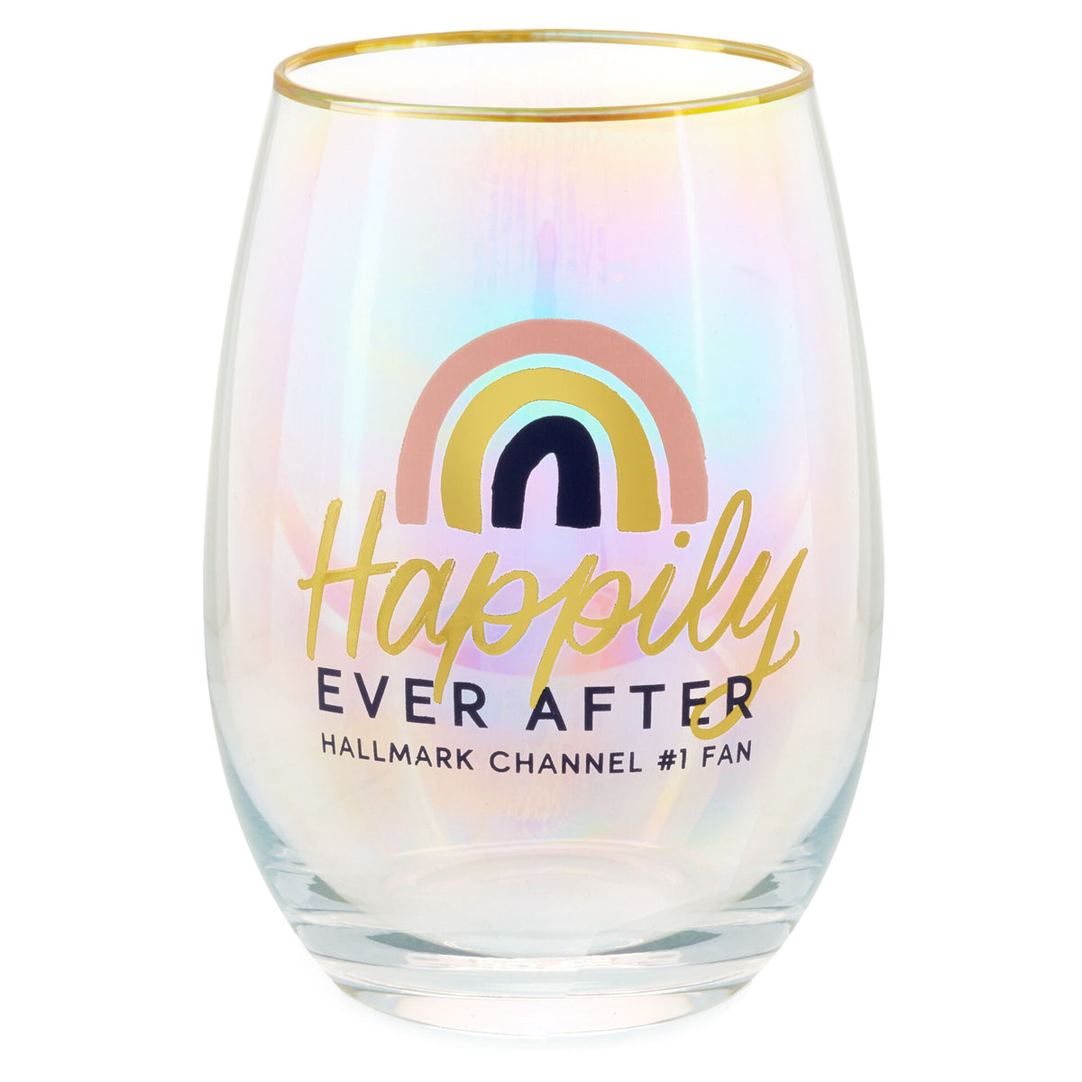 Hallmark Drink in All The Love Stemless Wine Glass, 16 oz.