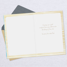 Load image into Gallery viewer, Blue Watercolor Plants Loss of Uncle Sympathy Card