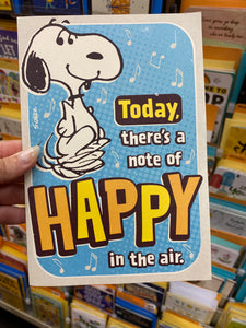 Hallmark Snoopy Happy Birthday Card Musical