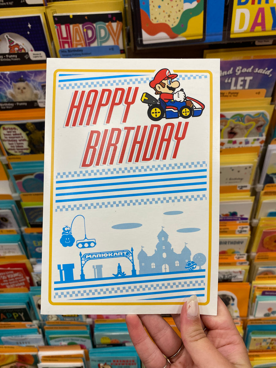 Hallmark Nintendo Mario Kart Happy Birthday Card – Navita's Hallmark