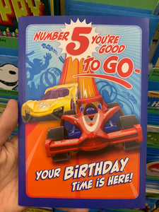 5th Birthday Hot wheels Sound Card