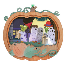 Load image into Gallery viewer, The Peanuts® Gang It&#39;s the Great Pumpkin, Charlie Brown Papercraft Ornament With Light
