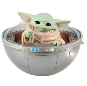 Star Wars: The Mandalorian™ Grogu™ in Hovering Pram Ornament With Light, Sound and Motion