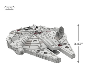 Mini Star Wars™ Millennium Falcon™ Ornament, 0.43"