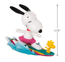 Load image into Gallery viewer, Peanuts® Spotlight on Snoopy Surf&#39;s Up! Ornament
