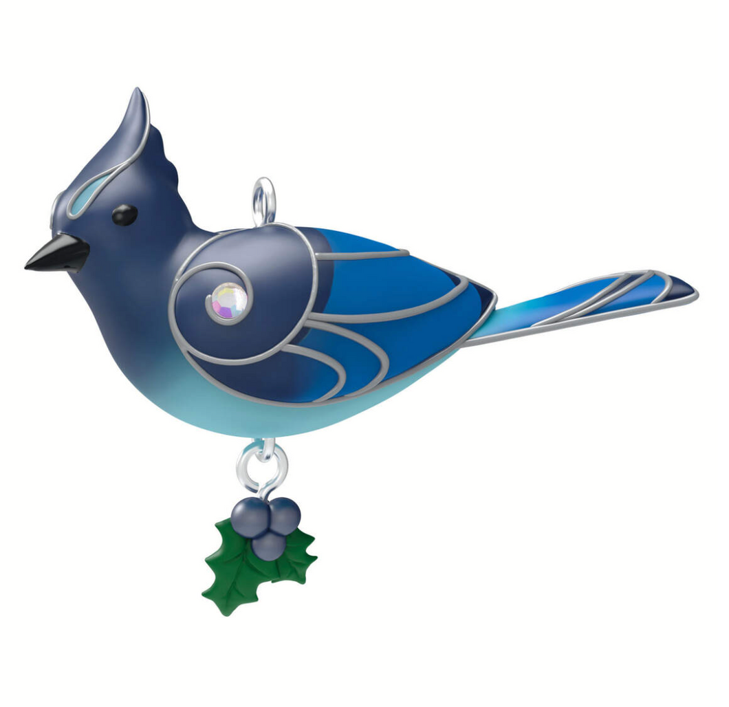 Mini Steller's Jay Ornament, 0.78