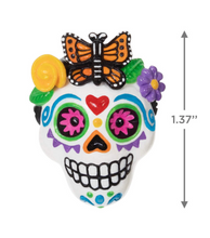 Load image into Gallery viewer, Mini Sweet Sugar Skull Ornament, 1.37&quot;
