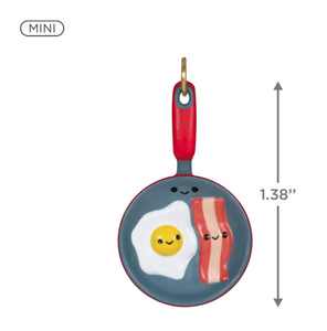 Mini Better Together Bacon and Eggs Ornament, 1.38"