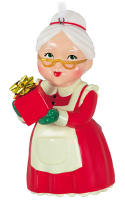 Mrs. Claus Porcelain Ornament