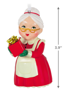 Mrs. Claus Porcelain Ornament