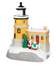 Load image into Gallery viewer, Holiday Lighthouse 2024 Ornament With Light
