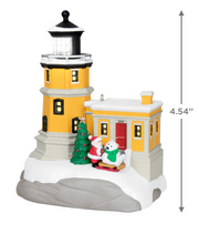 Load image into Gallery viewer, Holiday Lighthouse 2024 Ornament With Light
