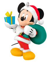 Load image into Gallery viewer, Disney All About Mickey! Santa Mickey Ornament
