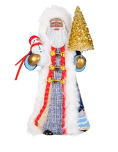 Load image into Gallery viewer, Black Father Christmas Ornament
