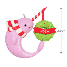 Load image into Gallery viewer, Great-Granddaughter Narwhal 2024 Ornament
