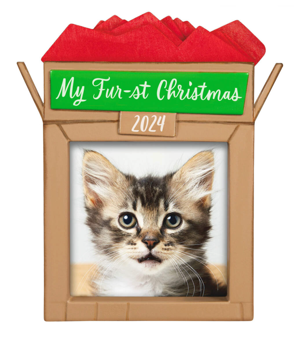 Pet's Fur-st Christmas 2024 Photo Frame Ornament