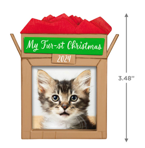 Pet's Fur-st Christmas 2024 Photo Frame Ornament