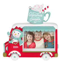 Load image into Gallery viewer, Grandma&#39;s Sweets 2024 Photo Frame Ornament
