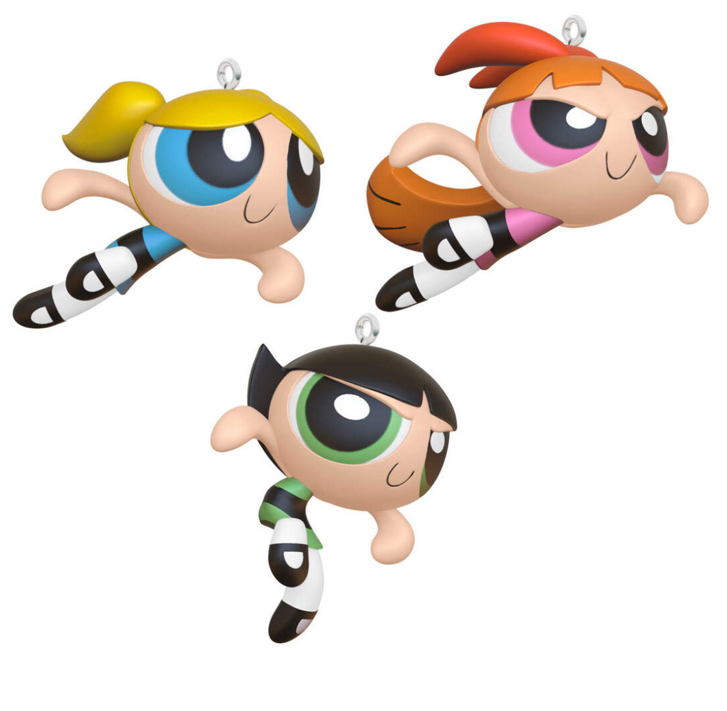 The Powerpuff Girls Blossom™, Bubbles™ and Buttercup™ Ornaments, Set