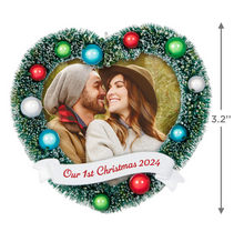 Load image into Gallery viewer, Our 1st Christmas 2024 Photo Frame Ornament
