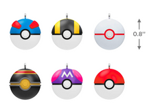 Load image into Gallery viewer, Mini Pokémon Poké Balls Ornaments, Set of 6
