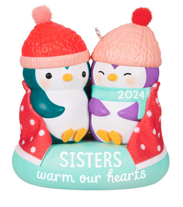 Sisters Warm Our Hearts 2024 Ornament