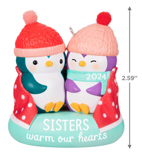 Sisters Warm Our Hearts 2024 Ornament