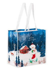 Snowtop Lodge Reusable Tote Bag, 13.75"