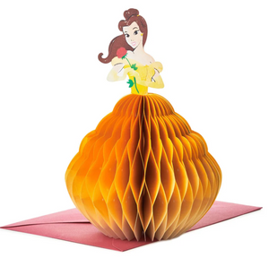 Hallmark Paper Wonder Disney Belle Honeycomb Card