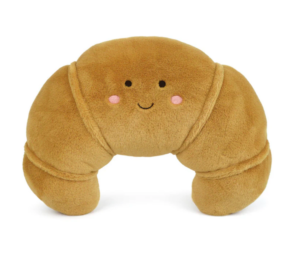 Croissant-Accent Decor Pillow