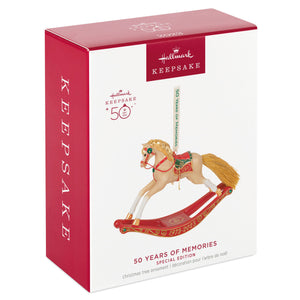 50 Years of Memories Rocking Horse Special Edition Porcelain Ornament