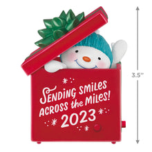 Load image into Gallery viewer, Smiles Across the Miles 2023 Recordable Sound Ornament
