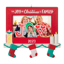 Load image into Gallery viewer, Family Joy 2023 Photo Frame Ornament
