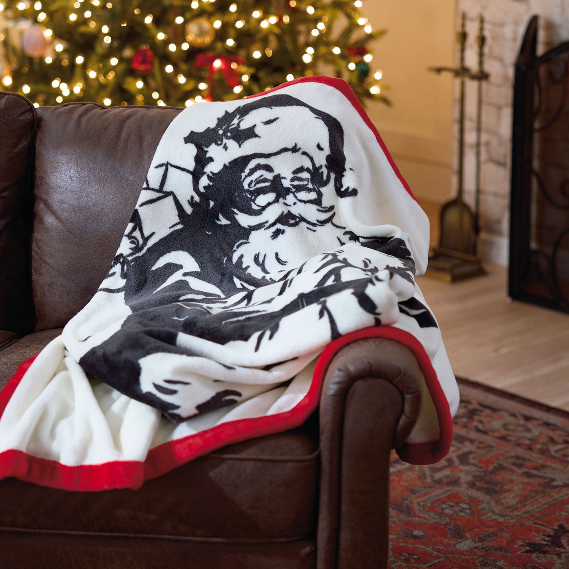 Santa throw 2024 blanket