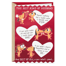 Load image into Gallery viewer, You're the Best Kind of Husband Funny Pop-Up Valentine's Day Card
