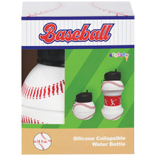 Load image into Gallery viewer, Baseball Collapsible Water Bottle
