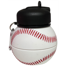 Load image into Gallery viewer, Baseball Collapsible Water Bottle
