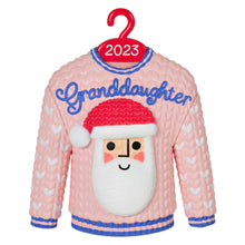 Load image into Gallery viewer, Granddaughter Christmas Sweater 2023 Ornament
